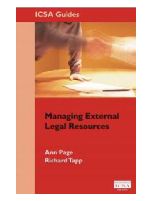 Managing External Legal Resources book